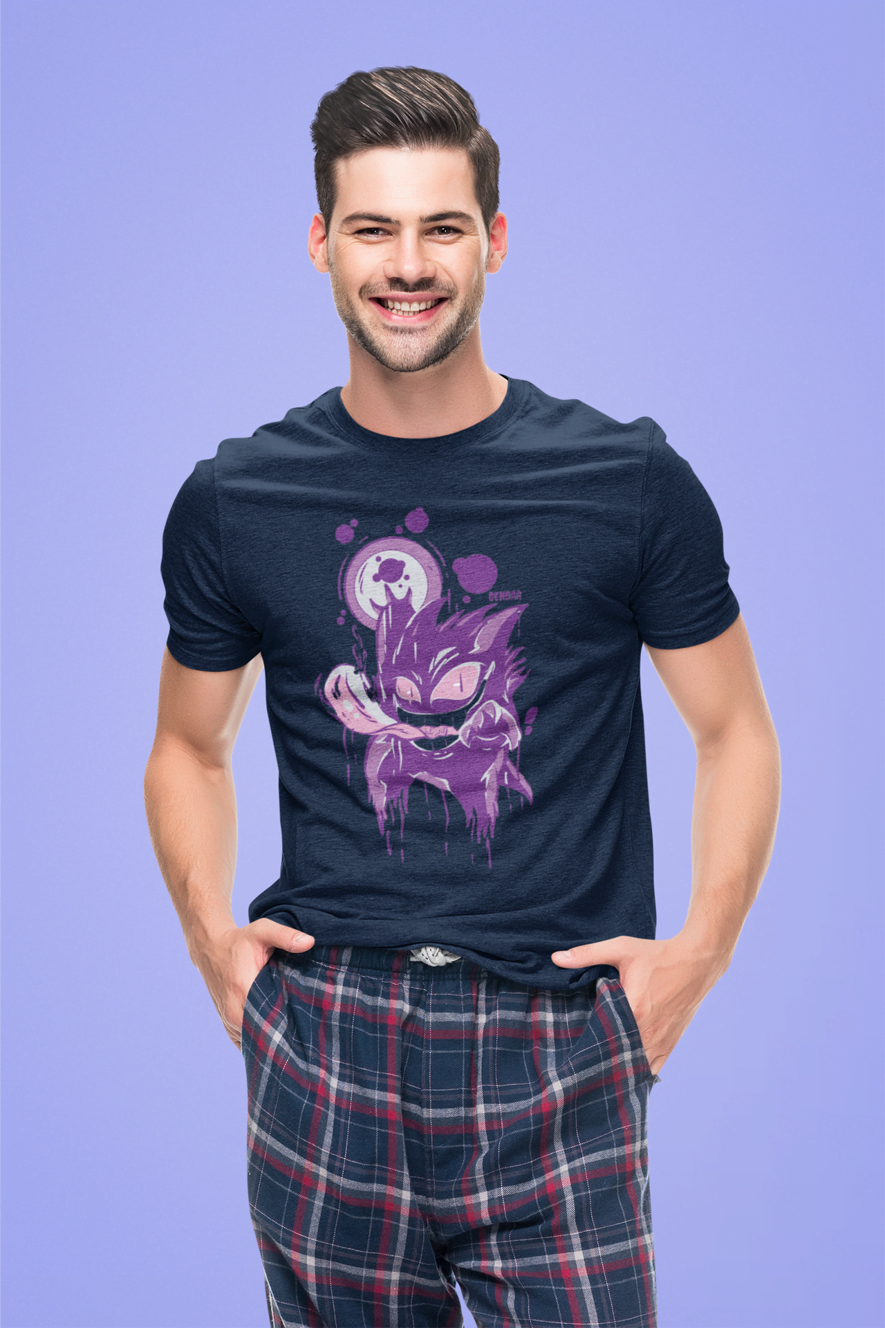 Gengar "Shadow Drip" Pokémon: Ghost Type Anime Graphic Tee - Essentia Attire