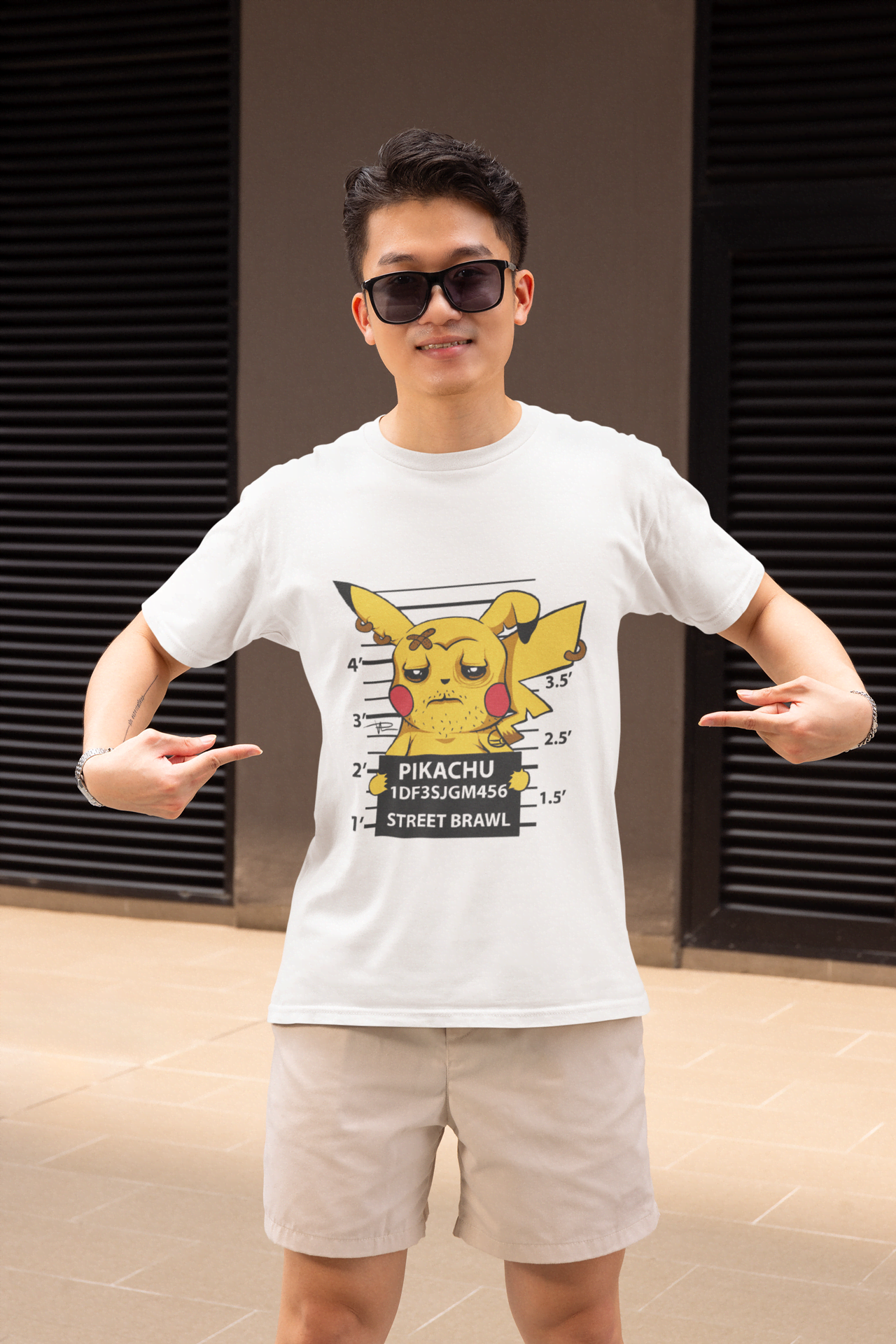 Pikachu "Street Brawl" Pokémon:  Dazed & Confused Electric Type Graphic Tee - Essentia Attire