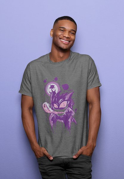 Gengar "Shadow Drip" Pokémon: Ghost Type Anime Graphic Tee - Essentia Attire
